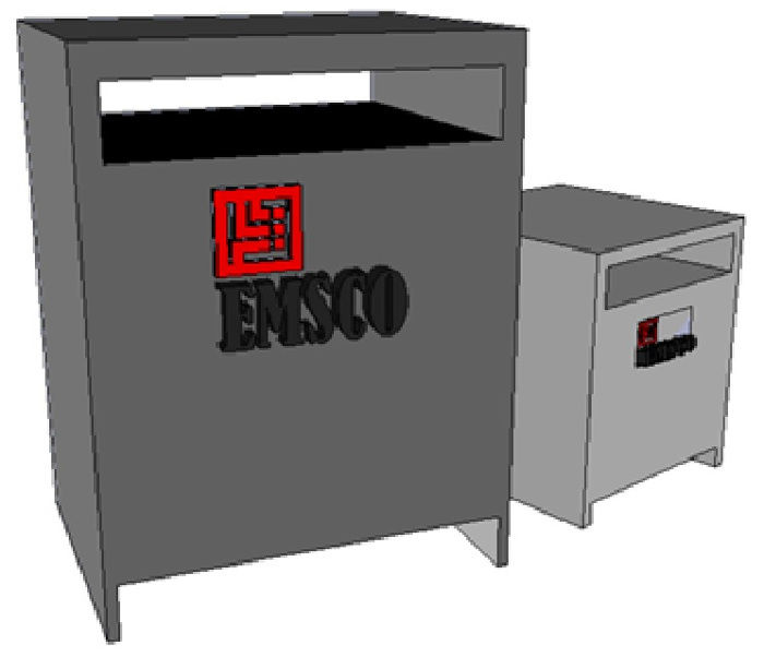 Picture of Hammond Low Voltage Dry Type Transformer | 37.5 KVA 480-115 Volt | 3 Phase NEMA 3R R&G