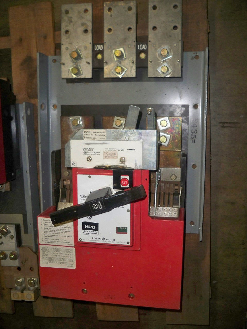 Picture of THPC3620B General Electric 2000 Amp 600 Volt HPC Switch