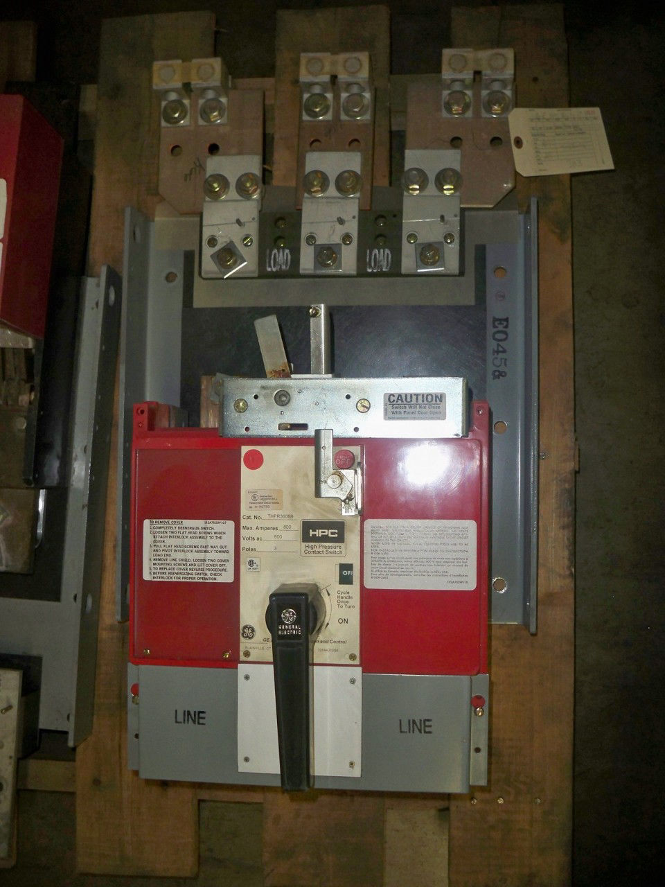 Picture of THPR3608B General Electric 800 Amp 600 Volt HPC Switch