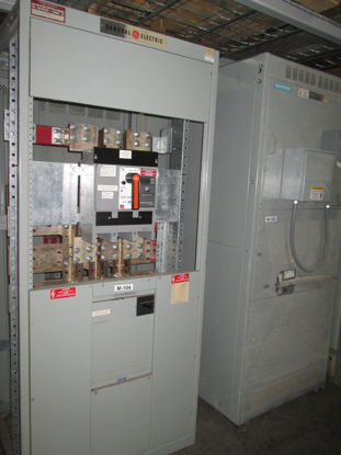 Picture of GE AV Line 1600 Amp 3 Phase 4 Wire 480Y/277V TP1616SS Main Breaker w/ Ground Fault Panel R&G