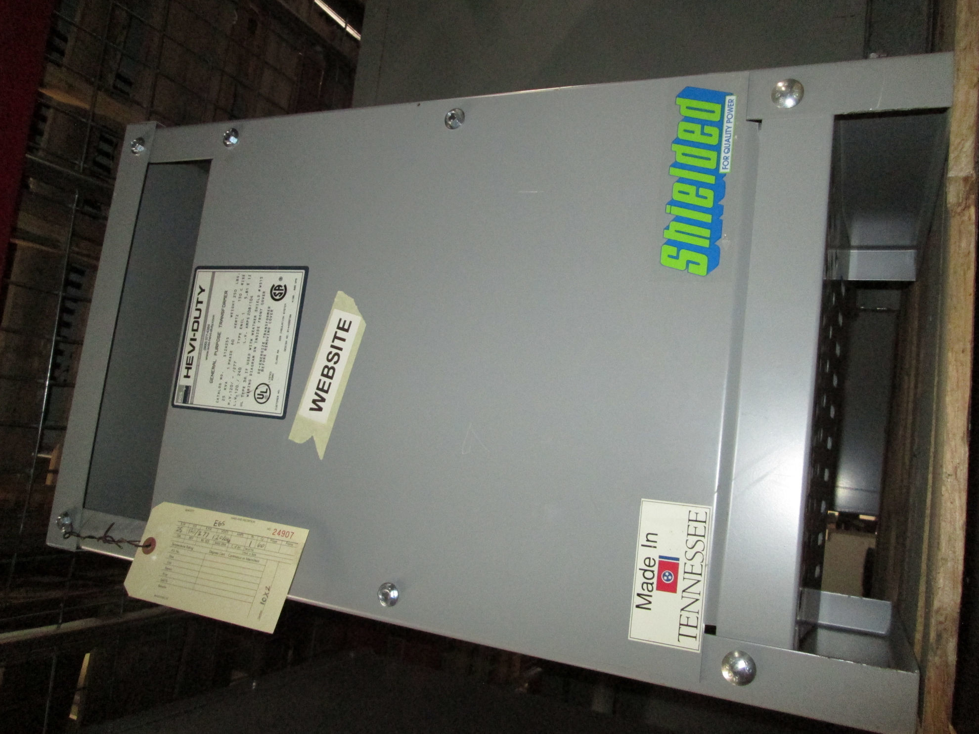 Picture of EGS Low Voltage Dry Type Transformer | 25 KVA 120/277-120/240 Volt | 1 Phase NEMA 1 R&G
