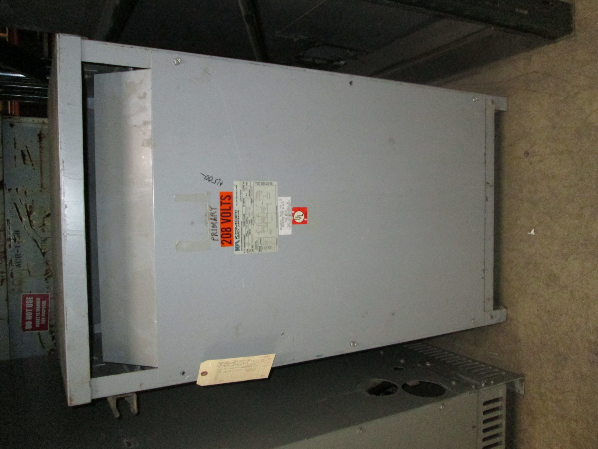 Picture of Komori Low Voltage Dry Type Transformer | 150 KVA 208-220Y/127 Volt | 3 Phase NEMA 1 R&G