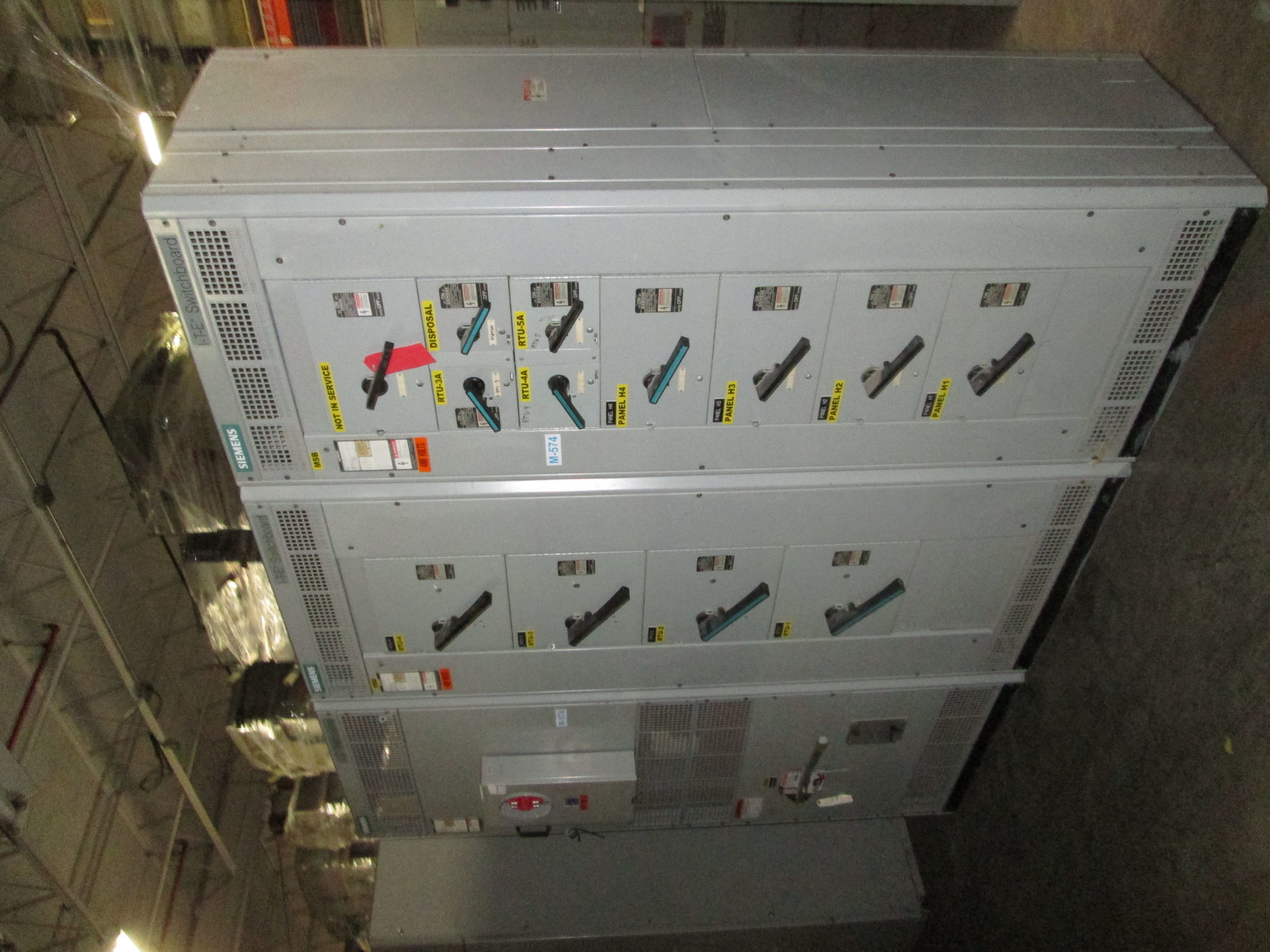 Picture of Siemens 1200 Amp QA-1233-CBC Fusible Main Switchboard 480Y/277 Volt 3Ph 4W NEMA 1 R&G