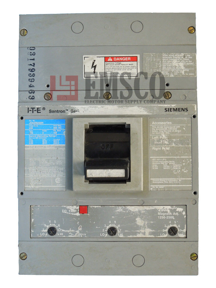 Picture of JD63B400 ITE & Siemens Circuit Breaker