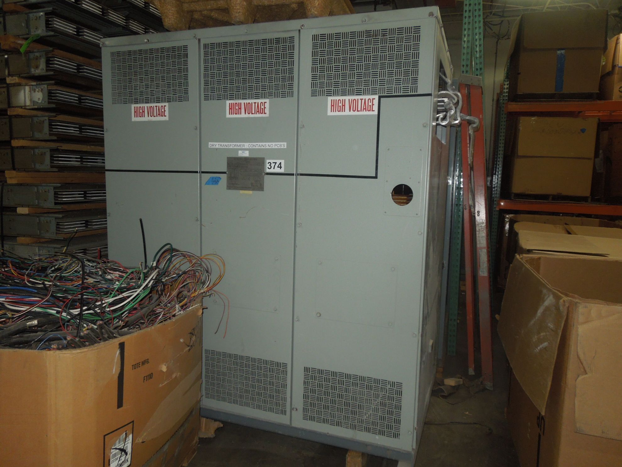 Picture of General Electric Medium Voltage Dry Type Transformer | 1000/1500 KVA 13800-480Y/277 Volt | 3 Phase NEMA 1 R&G