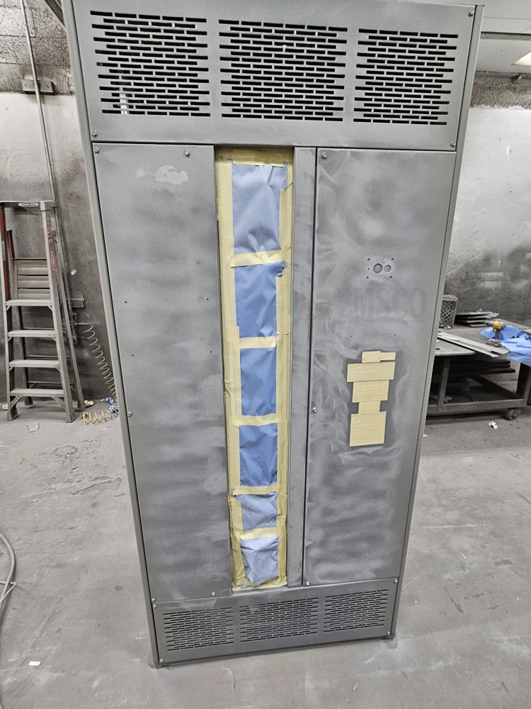 Square D I-Line distribution section during reconditioning at EMSCO